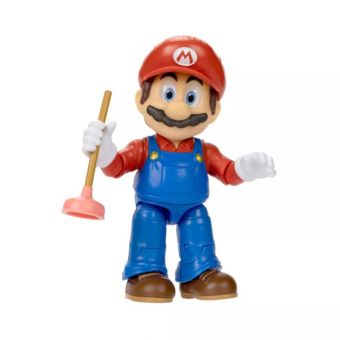 Nintendo Super Mario Movie Figur 13cm - Mario m/ avløpsåpner
