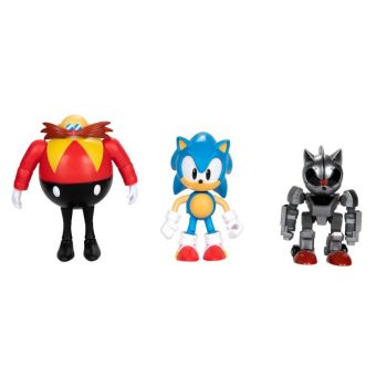 Sonic the Hedgehog Figursett 10cm - Sonic / Dr. Eggman / Mecha Sonic