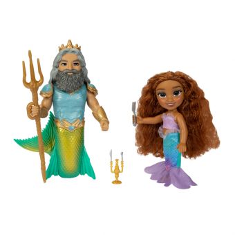 Disney Prinsesse Den Lille Havfruen Figursett 15cm - Ariel & Triton
