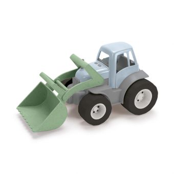 Dantoy BIO Plast Traktor m/ grabb 30cm - Blå