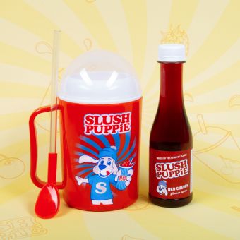 Slush Puppie Maker Kopp og Sirup - Kirsebær