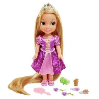 Disney Prinsesse Dukke m/ langt hår 35cm - Rapunzel