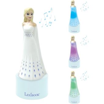 Lexibook Disney Frost 2 Nattlys m/ høyttaler og lys - Elsa