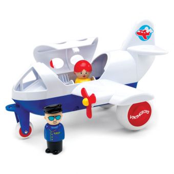 Viking Toys Fly 30 cm m/ pilot- og passasjerfigur - Jumbo Fly