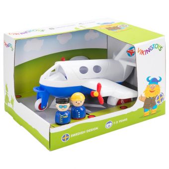 Viking Toys Fly m/ pilot- og passasjerfigur - Jumbo Fly