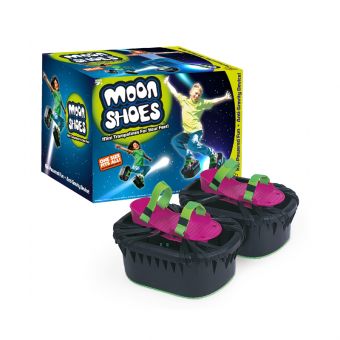 Moon Shoes Anti-Tyngdekraft Mini Trampoline Sko - Svart
