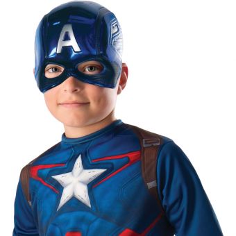 Marvel Avengers Metallisk Halvmaske - Captain America