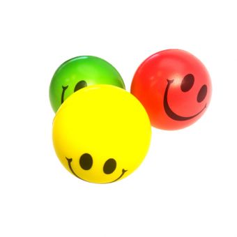 Sprettballer 3-Pakning - Smiley
