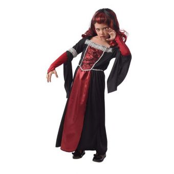 Vampyr Kjole kostyme 7-8 år (120-130 cm)