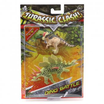 Jurassic Clash - Dino Battle 2 pk assortert