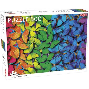 Tactic Puslespill 500 Brikker - Rainbow Butterflies