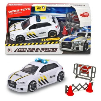 Dickie Toys SOS Series - Audi RS3 Norsk Politibil