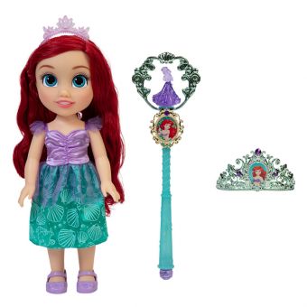 Disney Princess - Ariel dukke med tiara