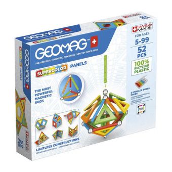 Geomag Supercolor Panels resirkulert plastikk - 52 deler