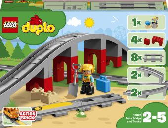 LEGO Duplo - Jernbanebro og togskinner 10872