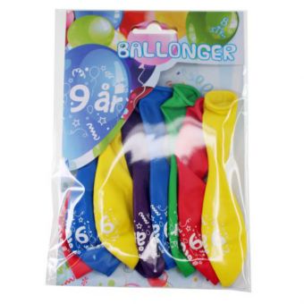 Tinka Ballonger 8-pakning - 9 år