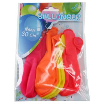 Tinka Ballonger 8-pakning - Neon farger
