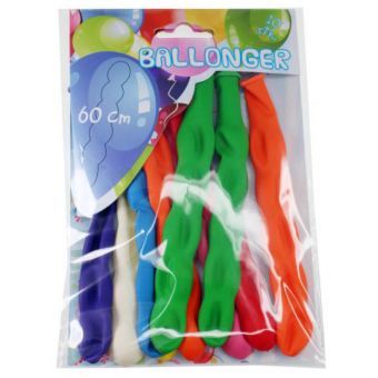 Tinka Ballonger 10-pakning - Lange 60 cm ballonger i ulike farger