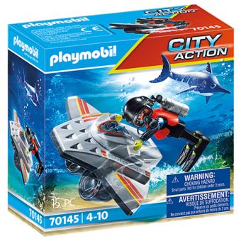 Playmobil City Action - Havsnød: Undervannsscooter i redningsinnsats 70145
