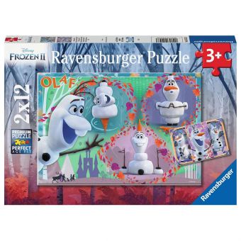 Ravensburger Puslespill 2x12 Brikker - Disney Frost 2 Olaf