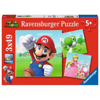 Ravensburger Puslepill 3x49 Brikker - Super Mario