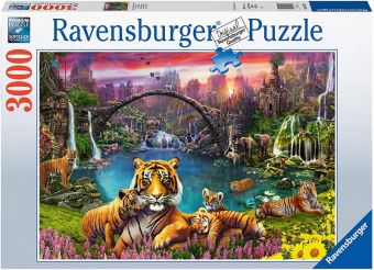 Ravensburger Puslespill 3000 Brikker - Tigrer i Paradis Lagune