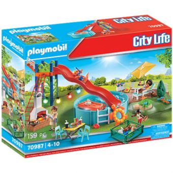 Playmobil City Life - Bassengfest med sklie 70987