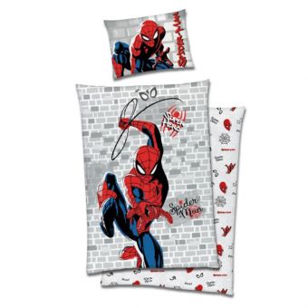 Marvel Sengesett 140x200/50x70cm - Spider-Man