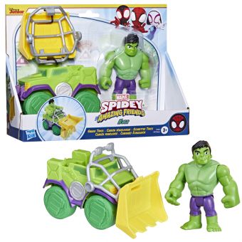 Marvel Spidey Lekebil og Figur - Hulk Smash Truck