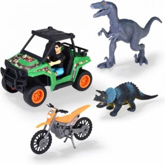 Dickie Toys Lekebil m/ dinosaur figurer - Dino Explorer
