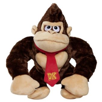 Super Mario Plysjbamse 27cm - Donkey Kong
