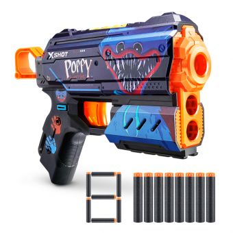 X-Shot Skins Flux Poppy Playtime Blaster m/ 8 skumpiler - Jumpscare