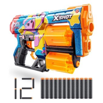 X-Shot Skins Dread Poppy Playtime Blaster m/ 12 skumpiler - Kissy