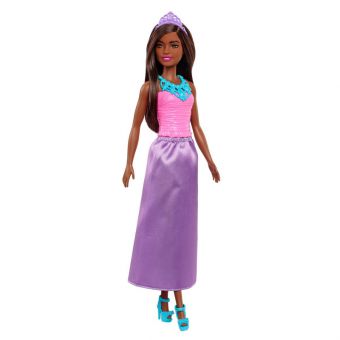 Barbie Dreamtopia Prinsessedukke - Lilla/Rosa Kjole