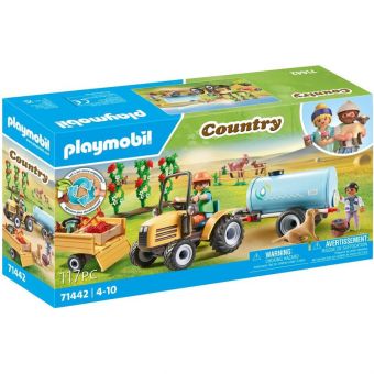 Playmobil Country 117 Deler - Traktor med henger og vanntank 71442