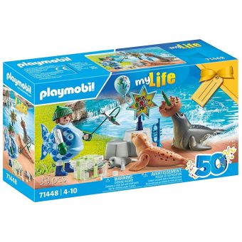 Playmobil My Life Gavesett  39 Deler - Dyrefôring 71448