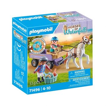 Playmobil Horses of Waterfall 33 Deler - Ponnivogn 71496