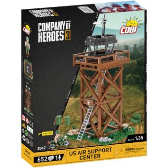 COBI Company of Heroes 3 Byggesett 652 Deler - US Air Support Center