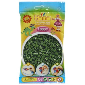 Hama Midi 1000 Perler - Skoggrønn 102