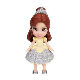 Disney 100 år Prinsesse Mini Figur 7cm - Belle (gul kjole)