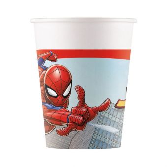 Marvel Spider-Man Pappkopper 2 dl - 8 stk