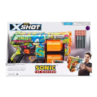 X-Shot Skins Dread Sonic Blaster m/ 12 skumpiler - Hyper Spike