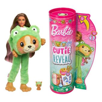 Barbie Cutie Reveal Dyrekostyme Dukke - Hund / Frosk