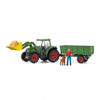 Schleich Farm World Lekesett - Traktor m/ tilhenger