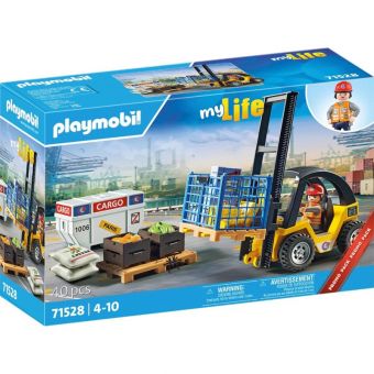 Playmobil My Life 40 Deler - Gaffeltruck med last 71528
