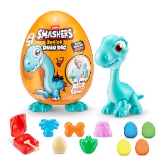 Smashers Junior Dino Dig Stort Egg m/ 25 overraskelser