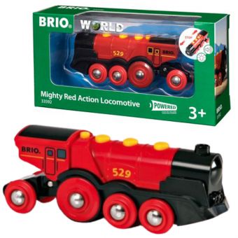 BRIO World - Stort rødt lokomotiv 33592