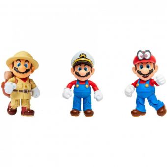 Nintendo Super Mario Odyssey figursett med 10 cm figurer - Mario