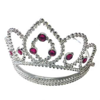 Prinsesse lekesett med tiara, øredobber, og ring - Rosa