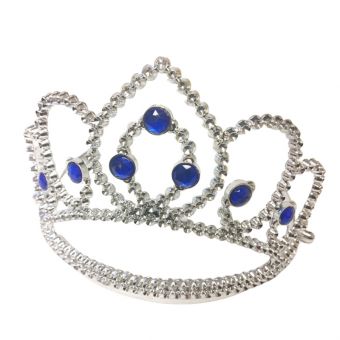 Prinsesse lekesett med tiara, øredobber, og ring - Blå